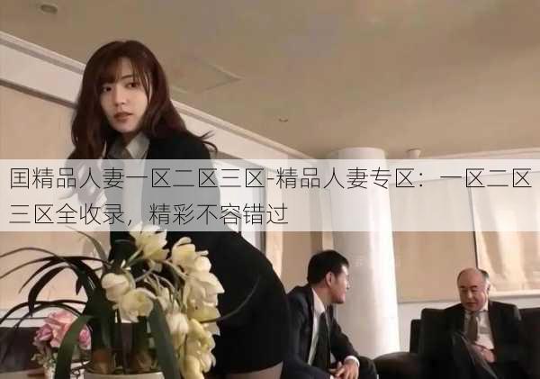 囯精品人妻一区二区三区-精品人妻专区:一区二区三区全收录,精彩不容错过