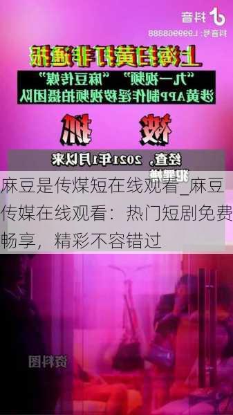 麻豆是传煤短在线观看_麻豆传媒在线观看:热门短剧免费畅享,精彩不容错过