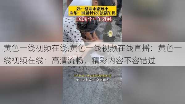 黄色一线视频在线,黄色一线视频在线直播：黄色一线视频在线：高清流畅，精彩内容不容错过