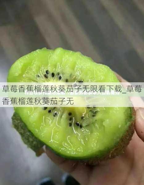 草莓香蕉榴莲秋葵茄子无限看下载_草莓香蕉榴莲秋葵茄子无