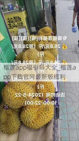 榴莲app福引导大全_榴莲app下载官网最新版福利