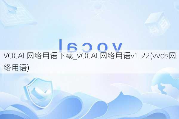 VOCAL网络用语下载_vOCAL网络用语v1.22(vvds网络用语)