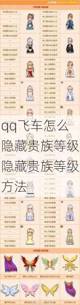 qq飞车怎么隐藏贵族等级隐藏贵族等级方法_