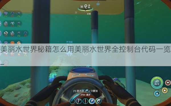美丽水世界秘籍怎么用美丽水世界全控制台代码一览_